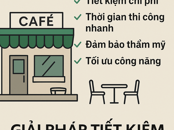 Thi Công Quán Cà Phê Giá Rẻ Năm 2025 – Đẹp, Nhanh, Hiệu Quả